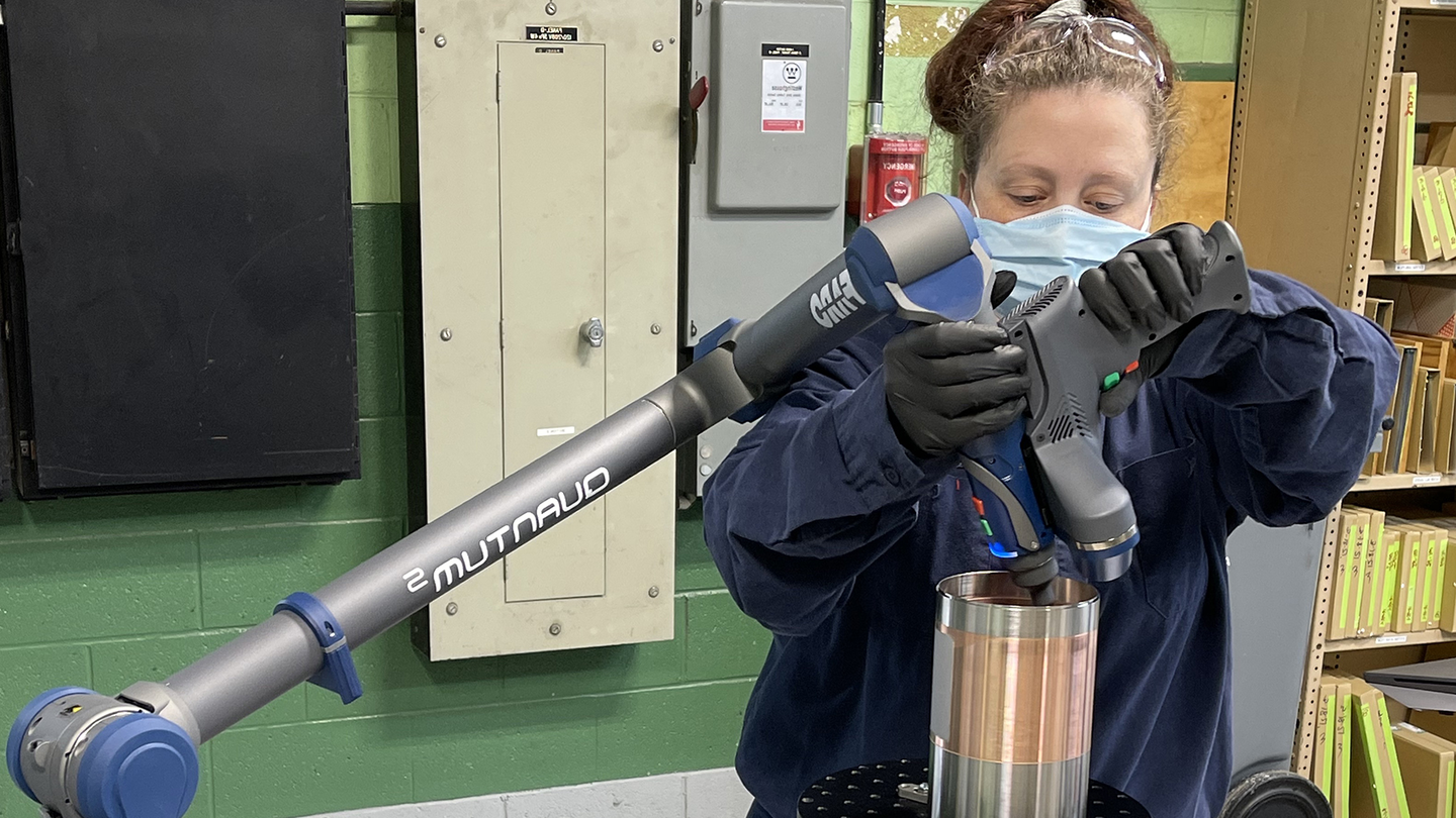 Materion employee performing test analysis