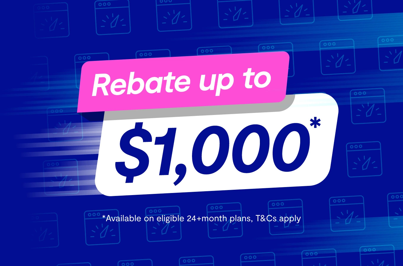 Rebate up to $1000 on select Vocus Fast Fibre plans