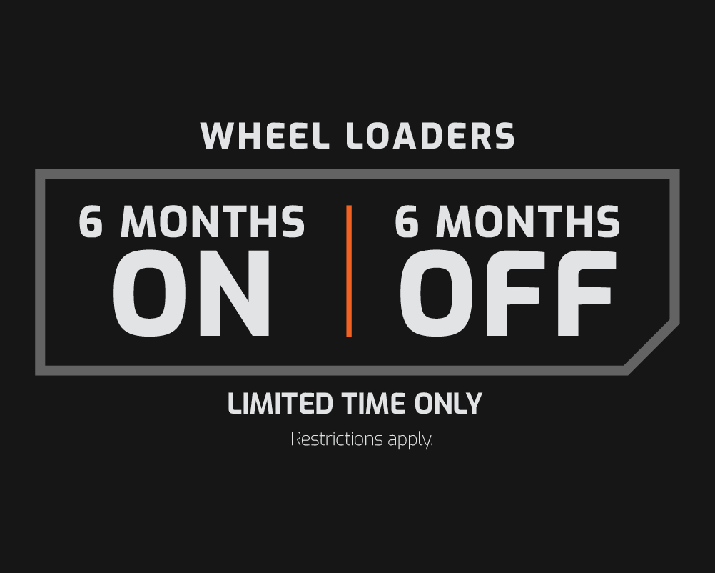 The DEVELON 6 months on, 6 months off special offer.