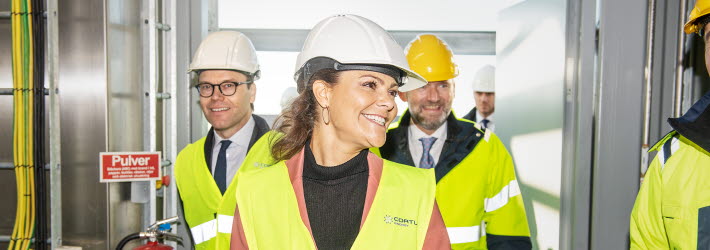 HKH Crown princess Victoria and HKH prins Daniel visits H&ouml;gan&auml;s