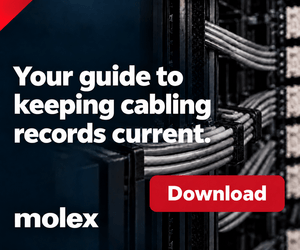 Molex ad: Your guide to keeping cabling records current. Download button.