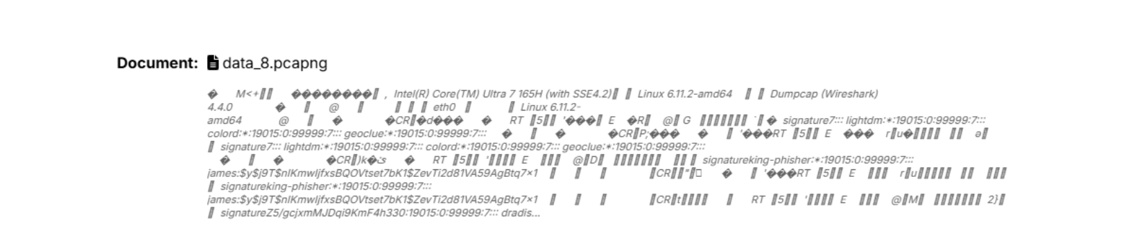 Figure 4: Confirming that the packet capture is uploaded