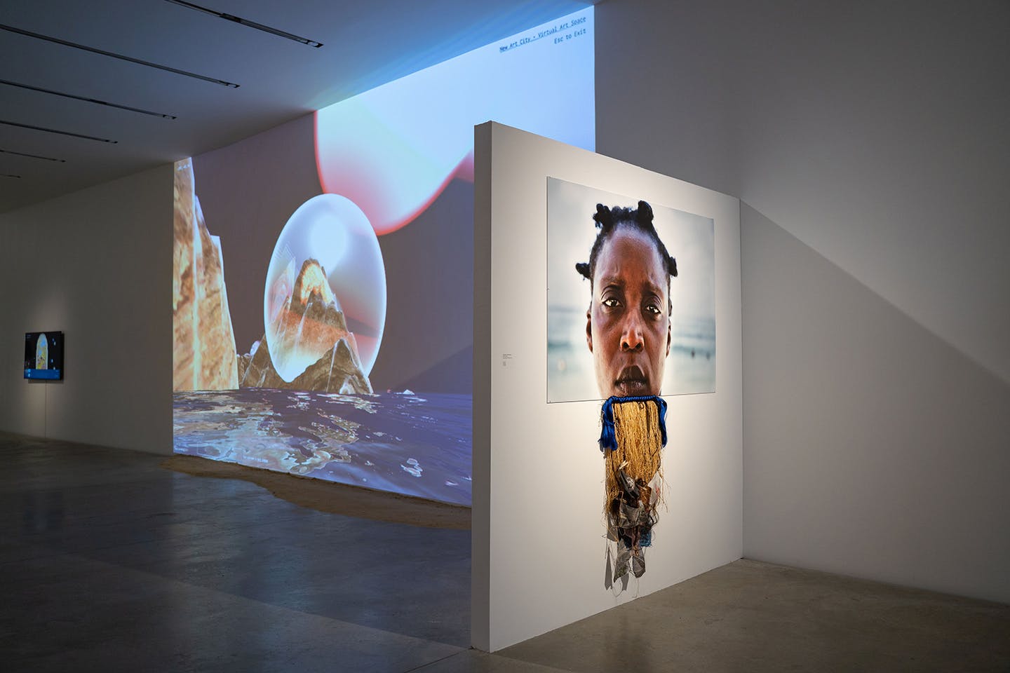 The installed exhibition for jazsalyn’s XR experience black beyond, an experimental art and design platform.