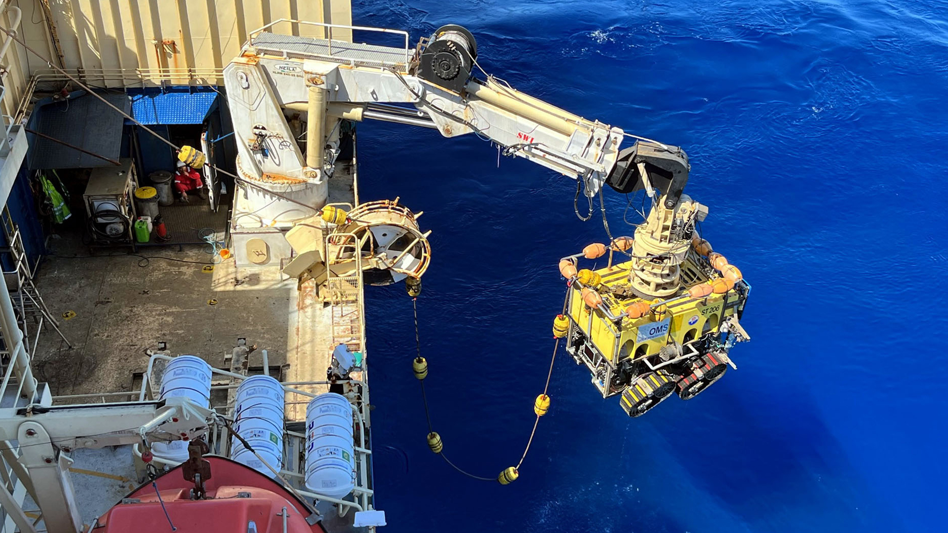 Photo of Remote Operated Underwater Vehicle at work