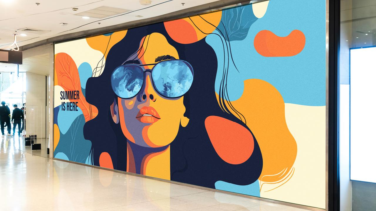 A painting of a person with sunglassesAI-generated content may be incorrect.