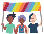 Learn about issues happening in LGBTIQA+ communities and consider taking part in some activism. This could involve atten