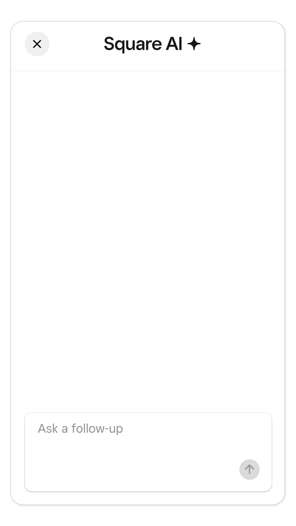Square AI menu item performance
