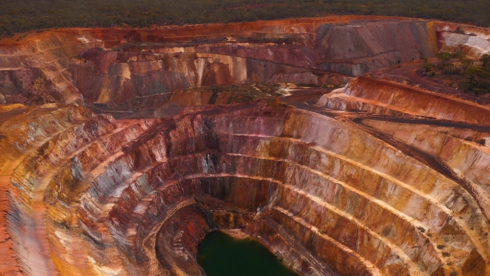 Aerial shot of Minjar Gold Mine. Taken from a still of the Vocus, Minjar, Customer Story Video