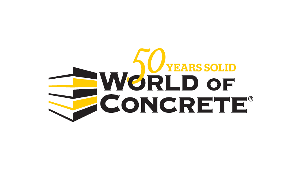 World of Concrete logo with tagline “50 years solid.”