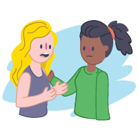 friendly support between two friends
