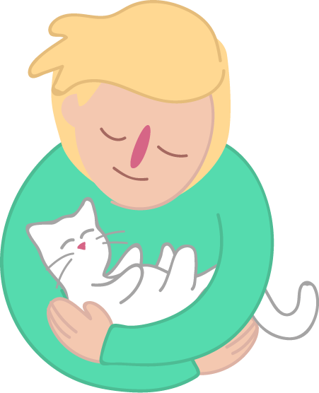 Focus on things you can touch and feel eg. cuddle a pet, take a shower