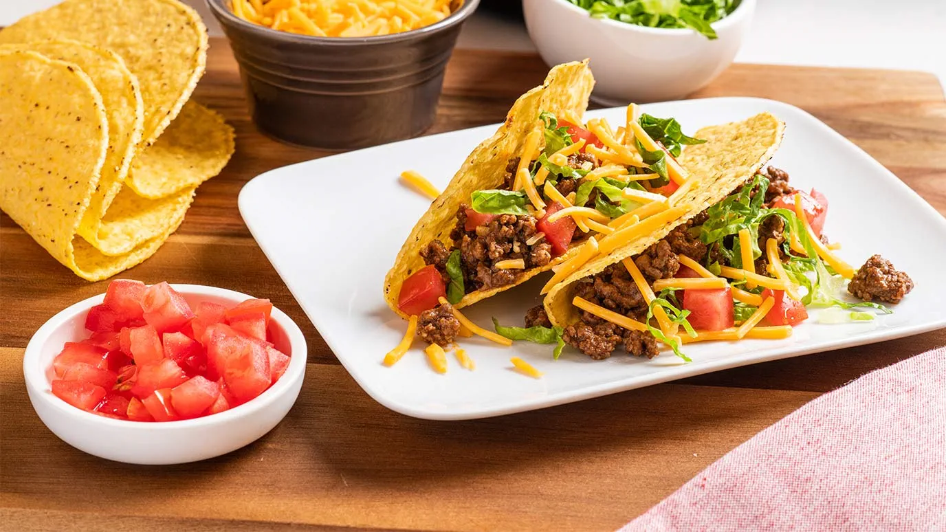 GROUND BEEF TACOS