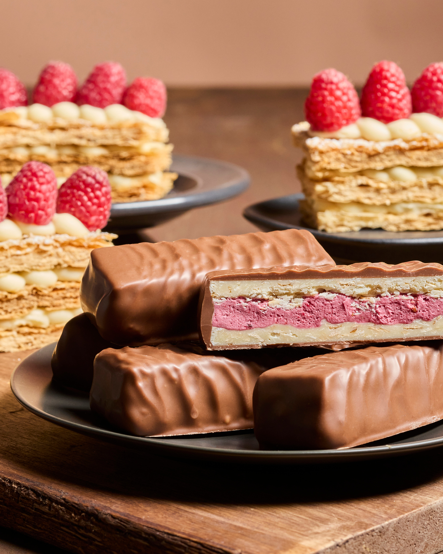 Haigh's Milk Raspberry Mille-Feuille Bar