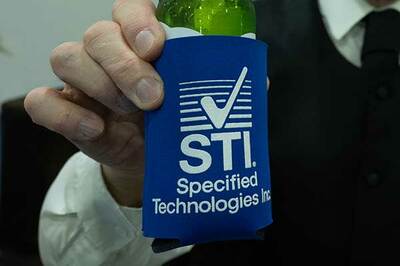 Example of a Koozie at BICSI Beyond