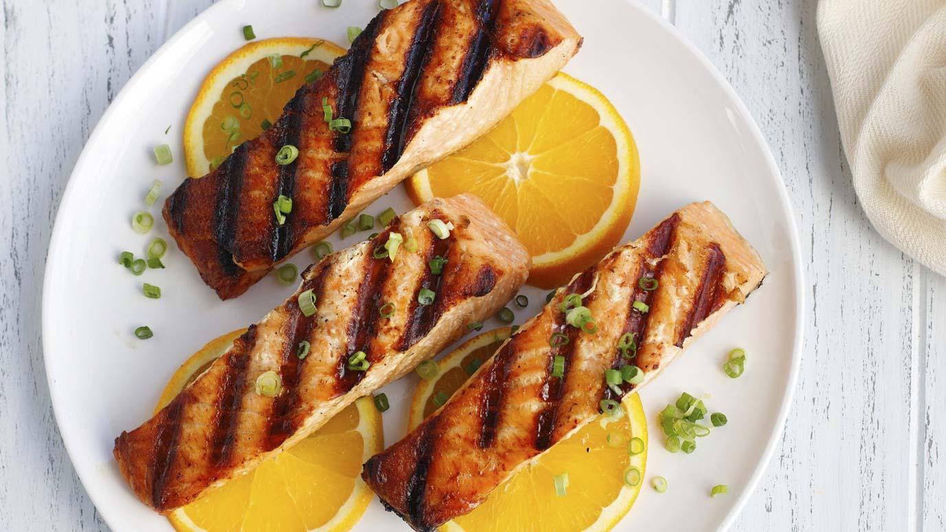 Grilled Honey Ginger Salmon