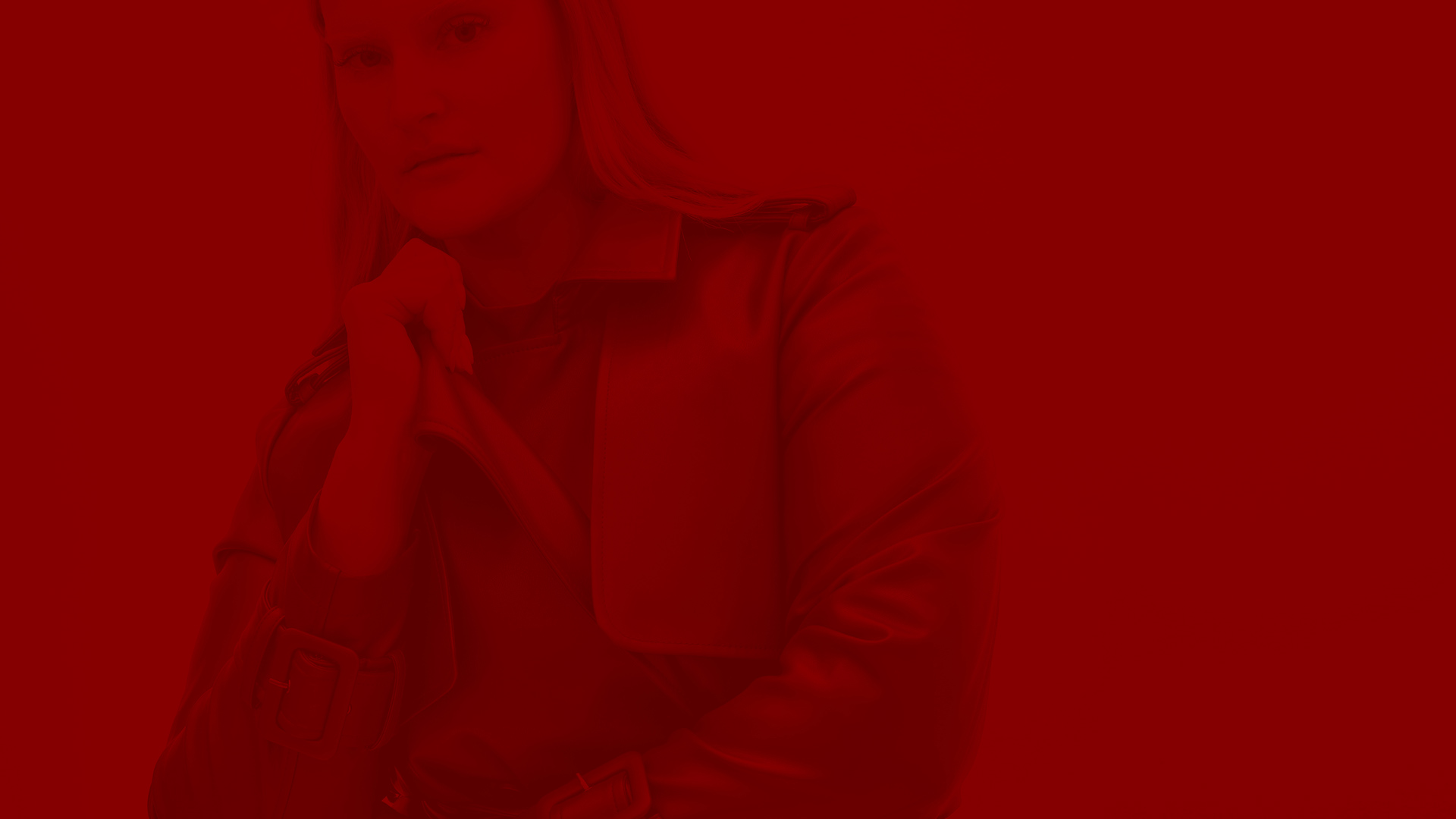 plus-size woman wearing a faux leather trench coat