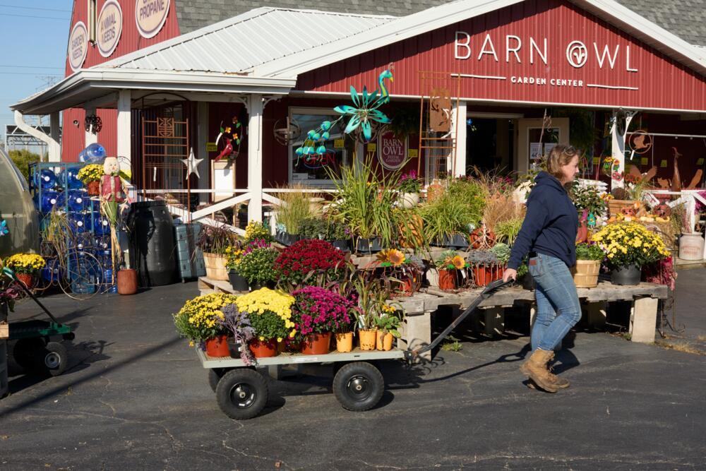 Barn Own Garden Center stocking inventory