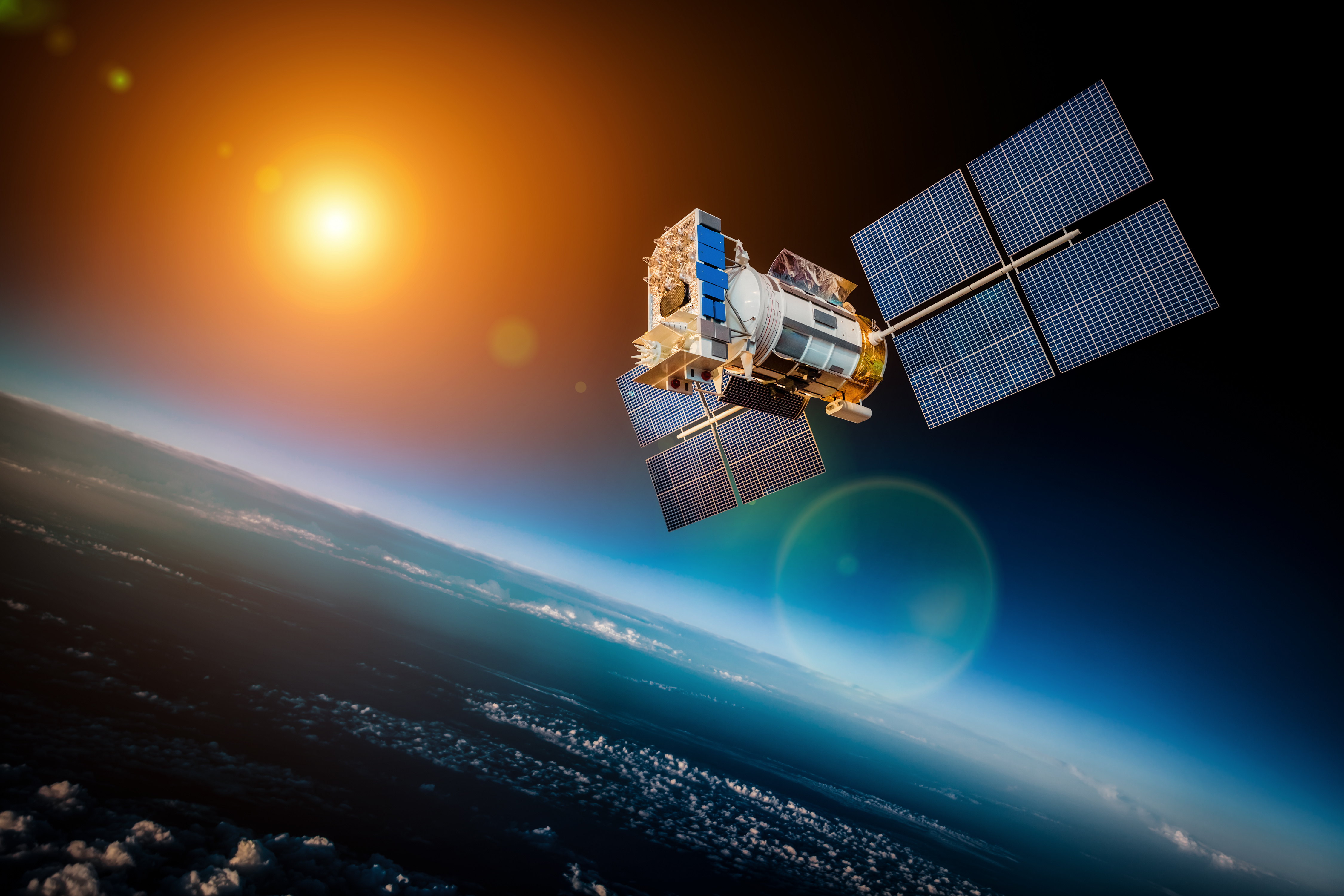 Satellite Above Earth