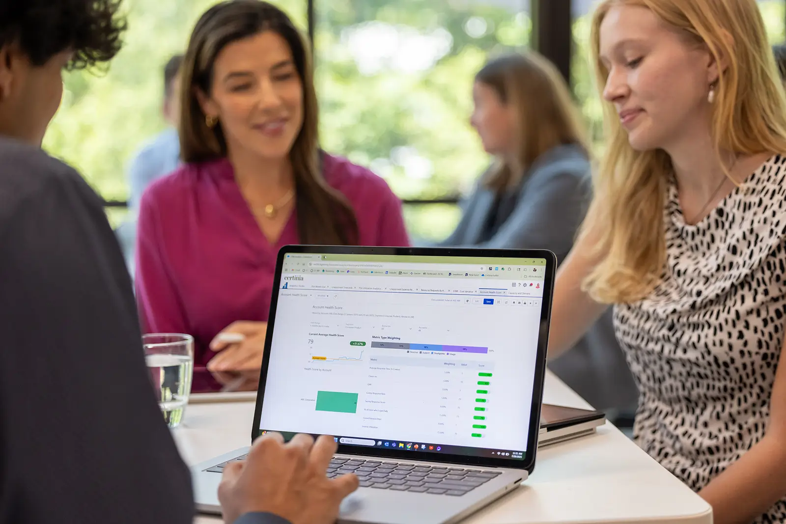 Project manager using Certinia's AI-powered Margin Optimization to spot risks and improve project profitability