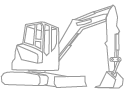 Line drawing of a Material Handler