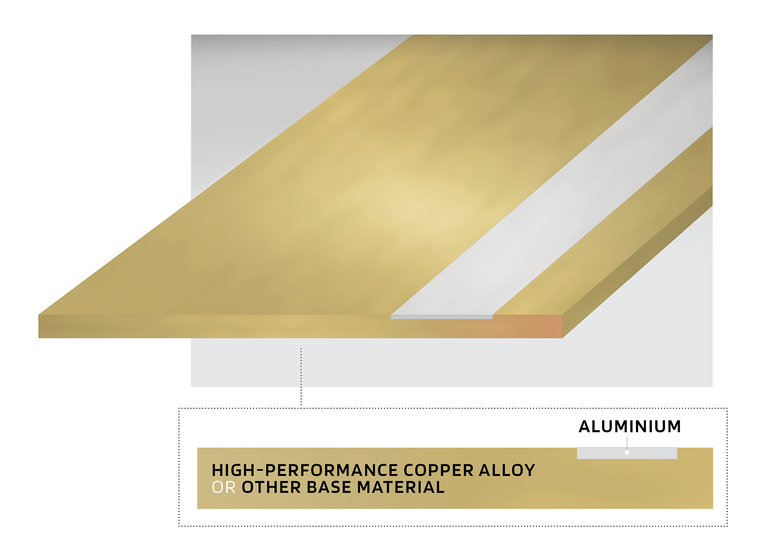 Illustration of wire bondable lead frames material