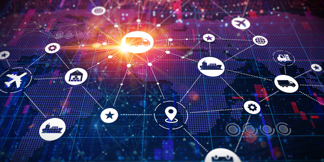 Supply Chain Management - SCM - Conceptual Illustration