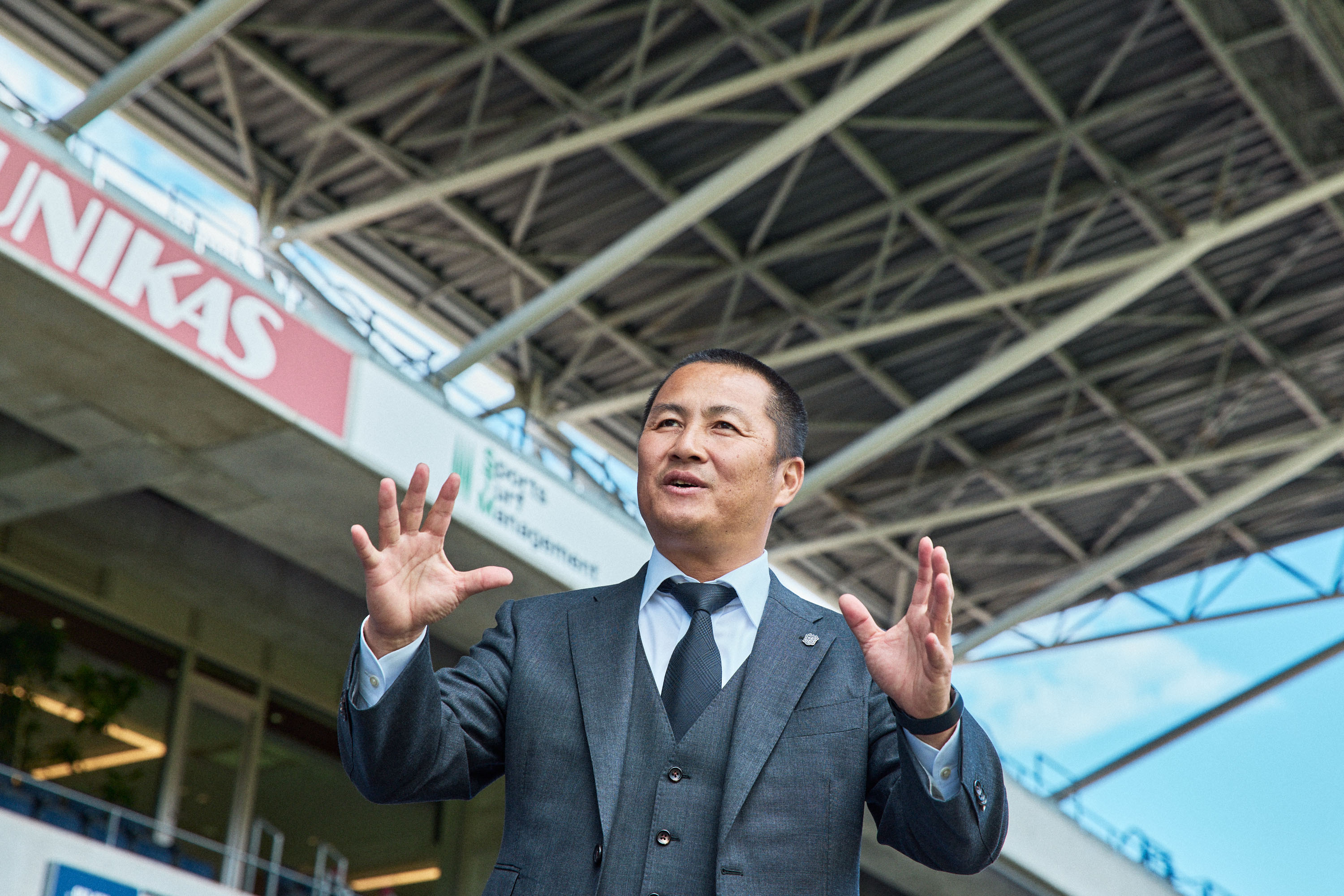 President Morishima of Cerezo Osaka.