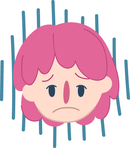 face looking very sad and head tilted slightly downwards