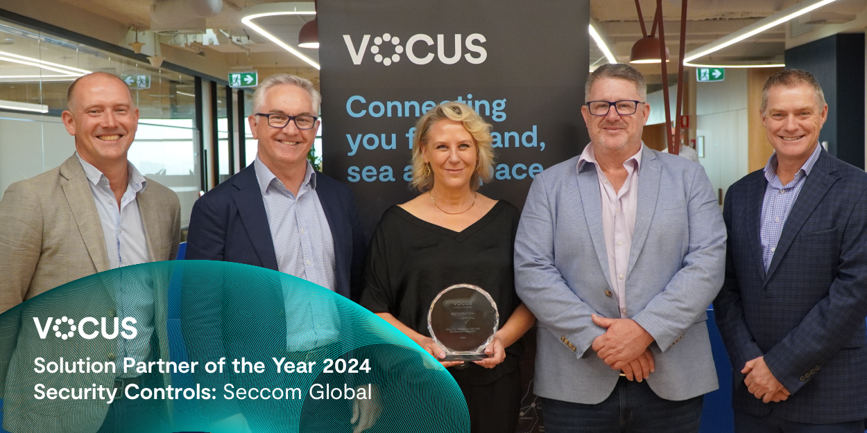 Image of Vocus Channel Partner Awards winners Seccom Global