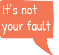 Speech bubble with the words 