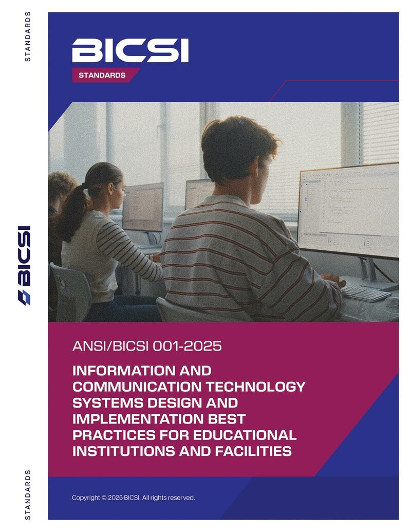 Cover image of ANSI/BICSI 001-2025 Standard