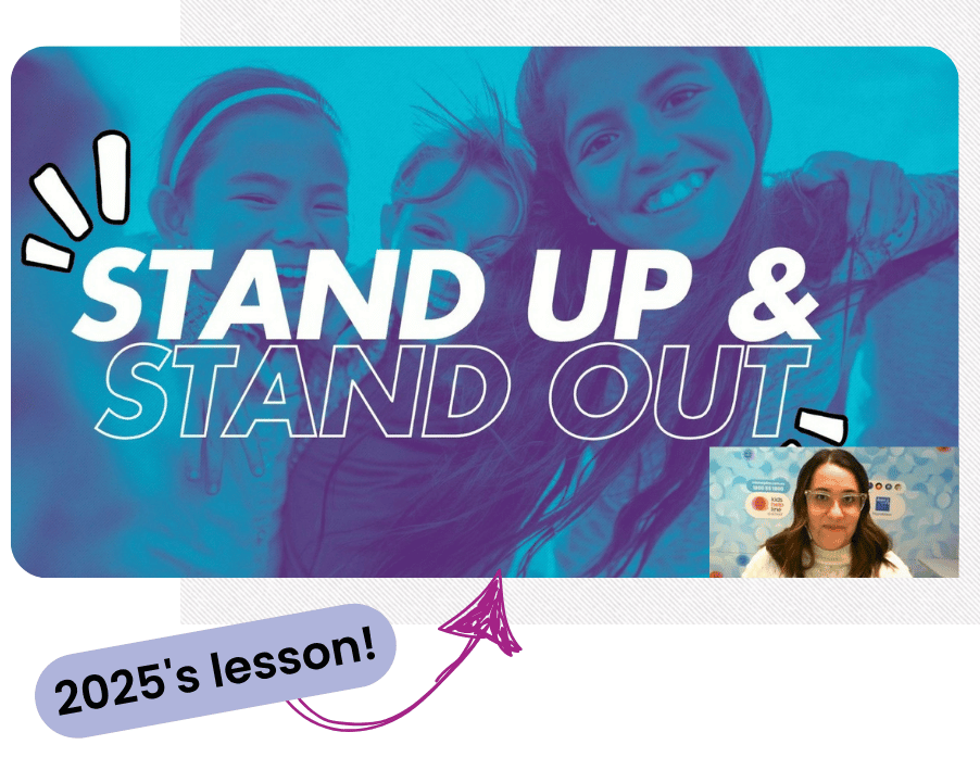 Screenshot from Kids Helpline's Largest Anti-Bullying Lesson webinar in 2025