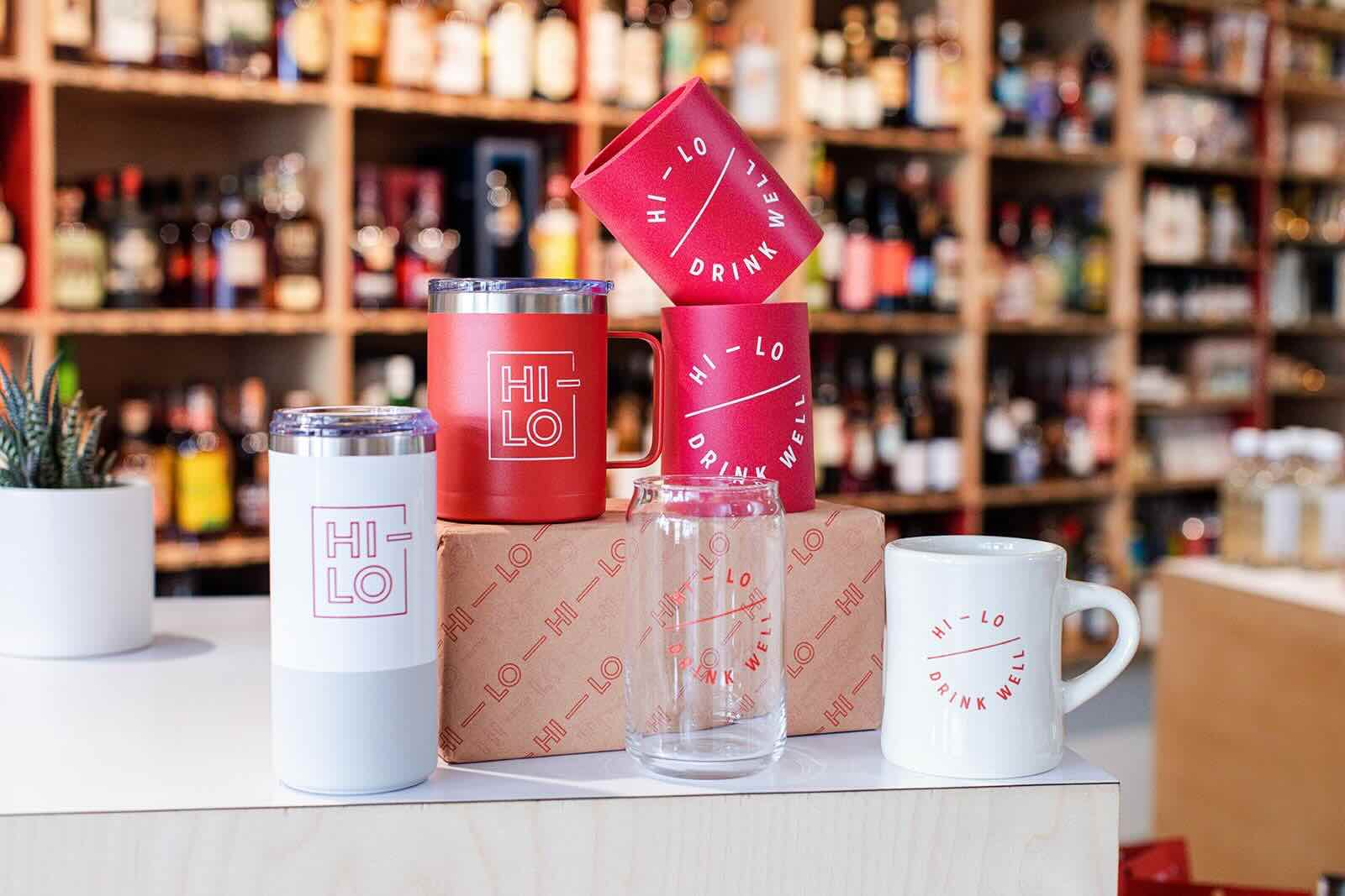 Hi-Lo Liquor Market branded merchandise