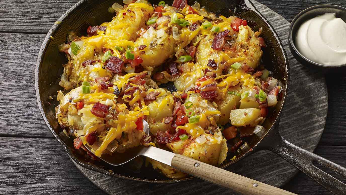 Grilled Smashed Potatoes