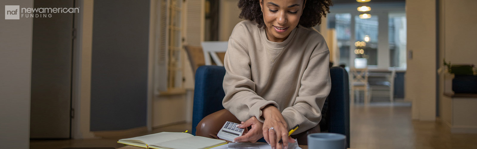 woman crunching numbers