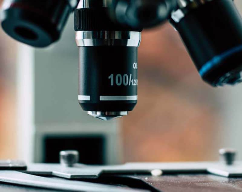 Zoomed in image of microscope for George Clinical customer success story