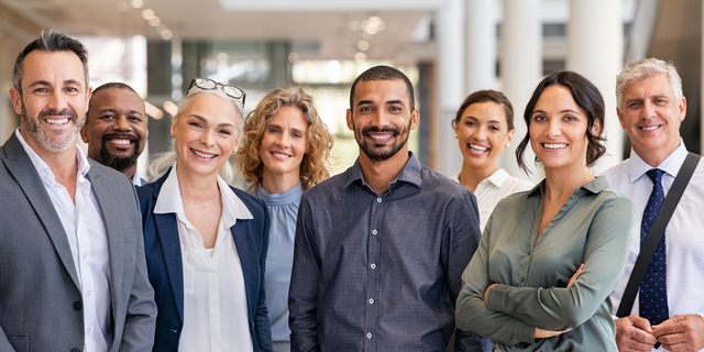 Group of successful multiethnic business team