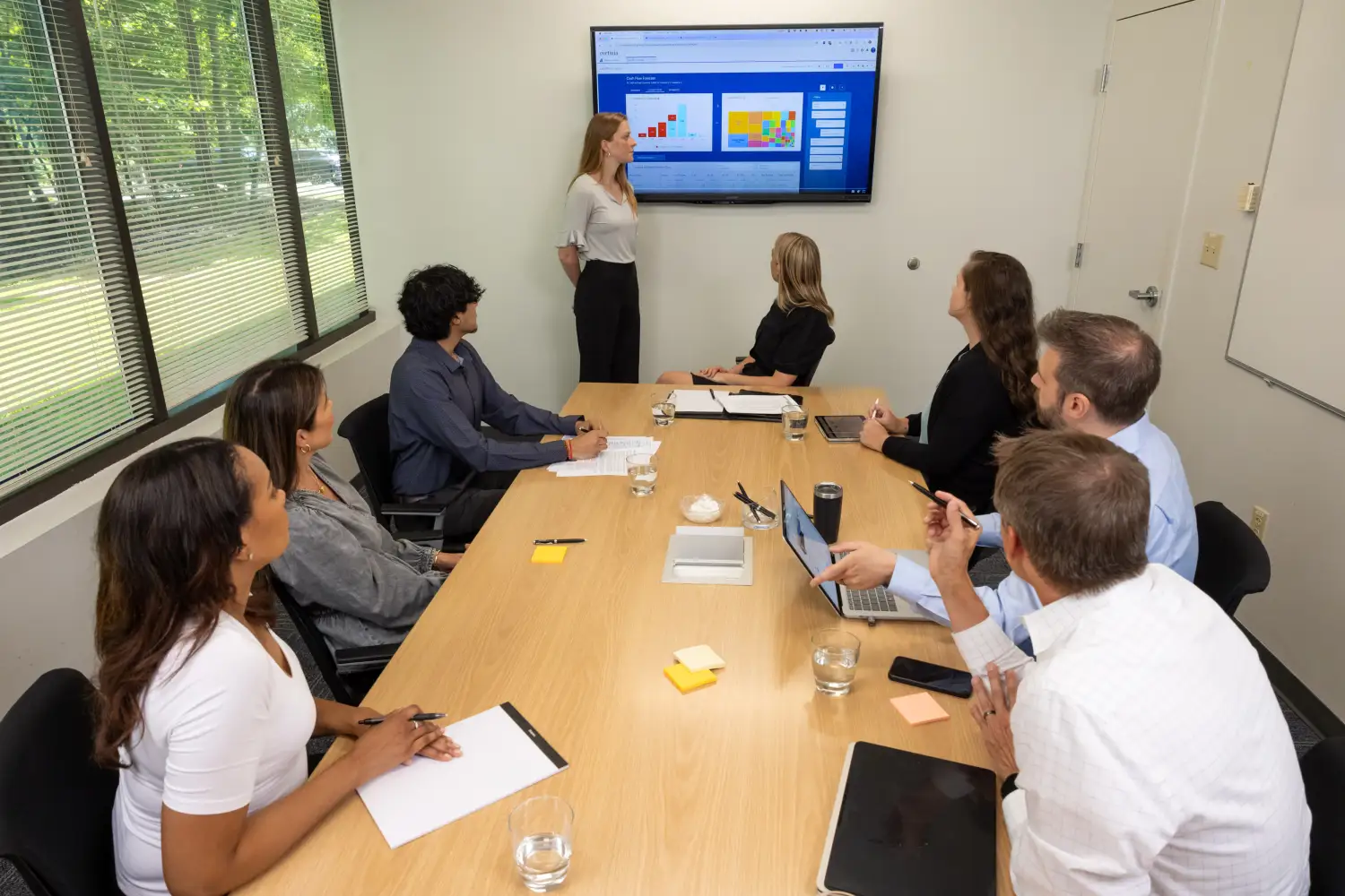 Team meeting to review customer feedback and develop a new customer success plan