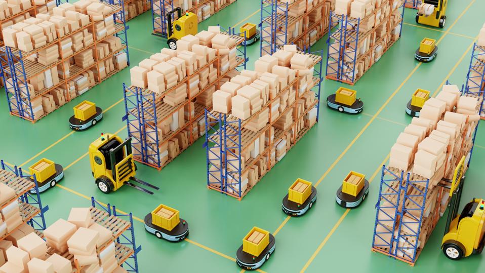 Concept of autonomous Robots in warehouses