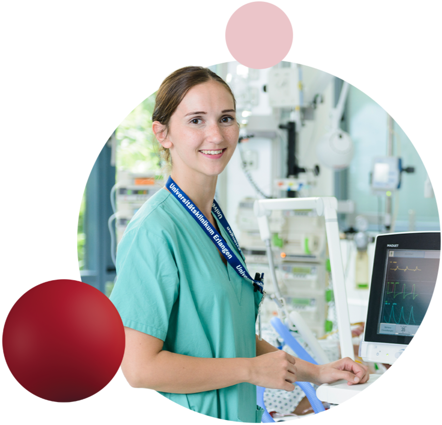 Young female doctor working in a hospital