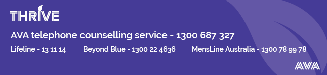 Thrive helpline banner