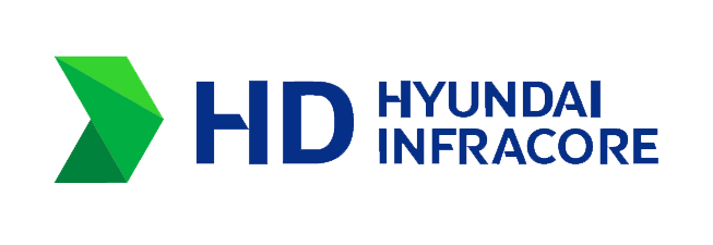 The HD Hyundai Infracore logo.