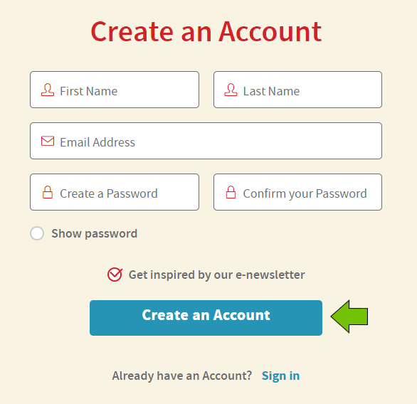 create an account