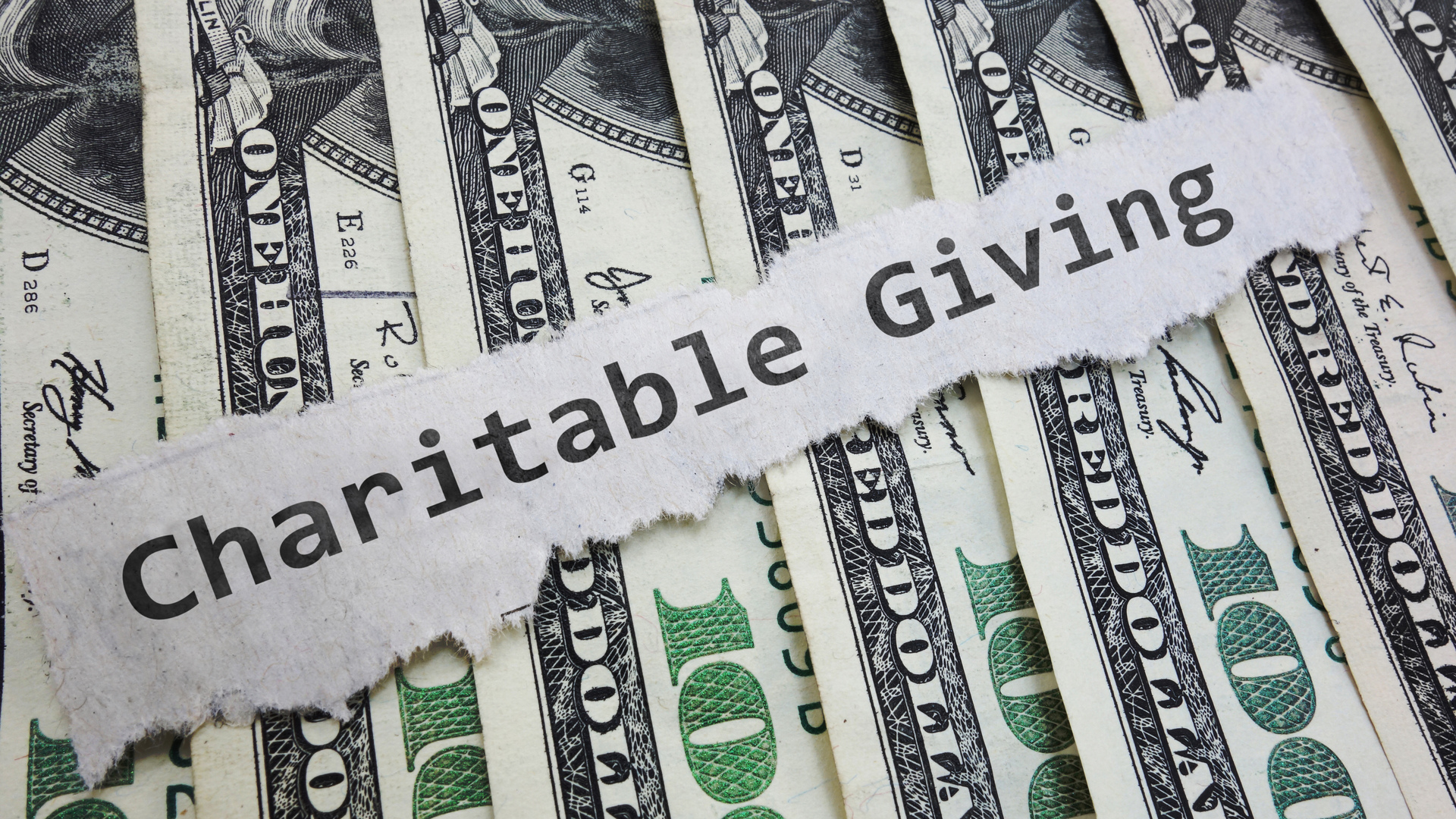 Charitable Contribution money