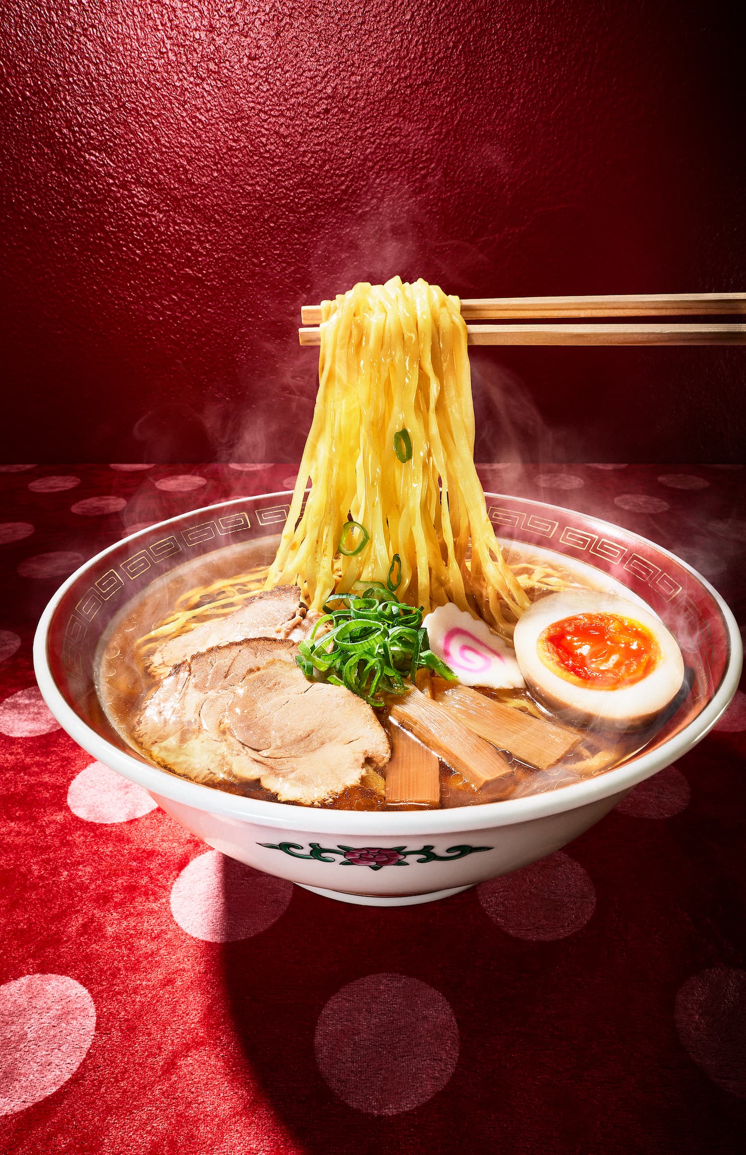 Ramen noodles photographed by Suzuki
