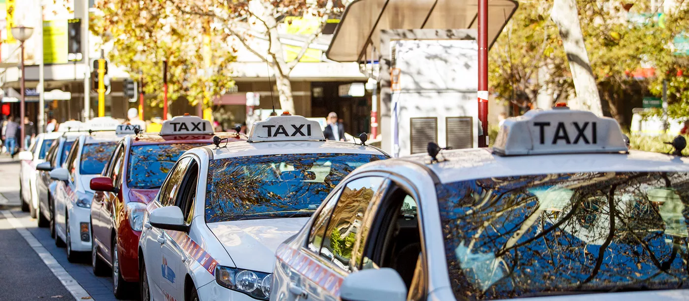 Taxis in the Perth CBD