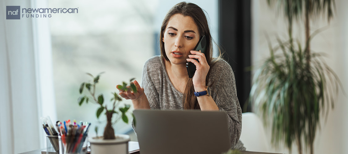 woman talking on the phone