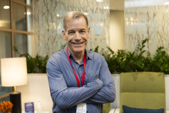 John DesRoches spends most of his time as a peer visitor in the infusion and inpatient areas.