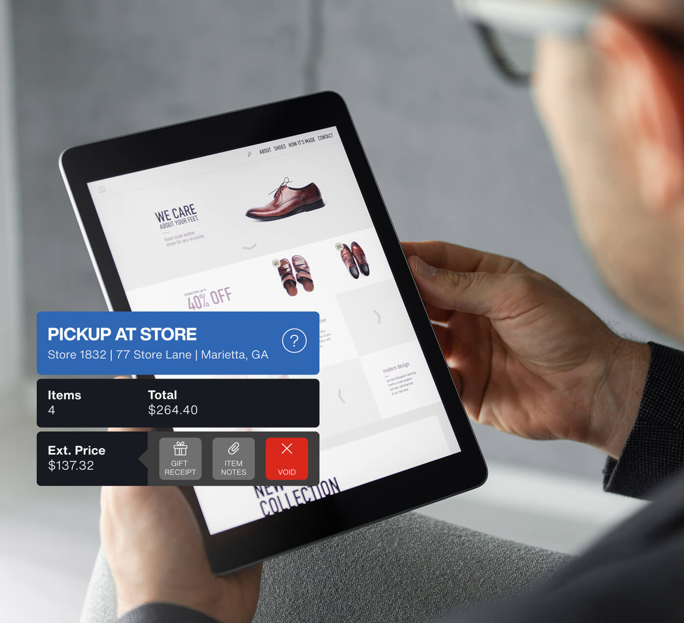 1-personal-retailing-1396x1272-g.jpg Consumer checking pickup at store status of an item on an iPad