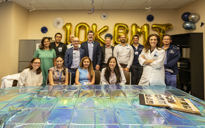 Moffitt Cancer Center celebrates 10,000 BMTs thanks to incredible teamwork. Glenn Barich, 59, of Sarasota received his stem cells Sept. 6. He is our 10,000th transplant.